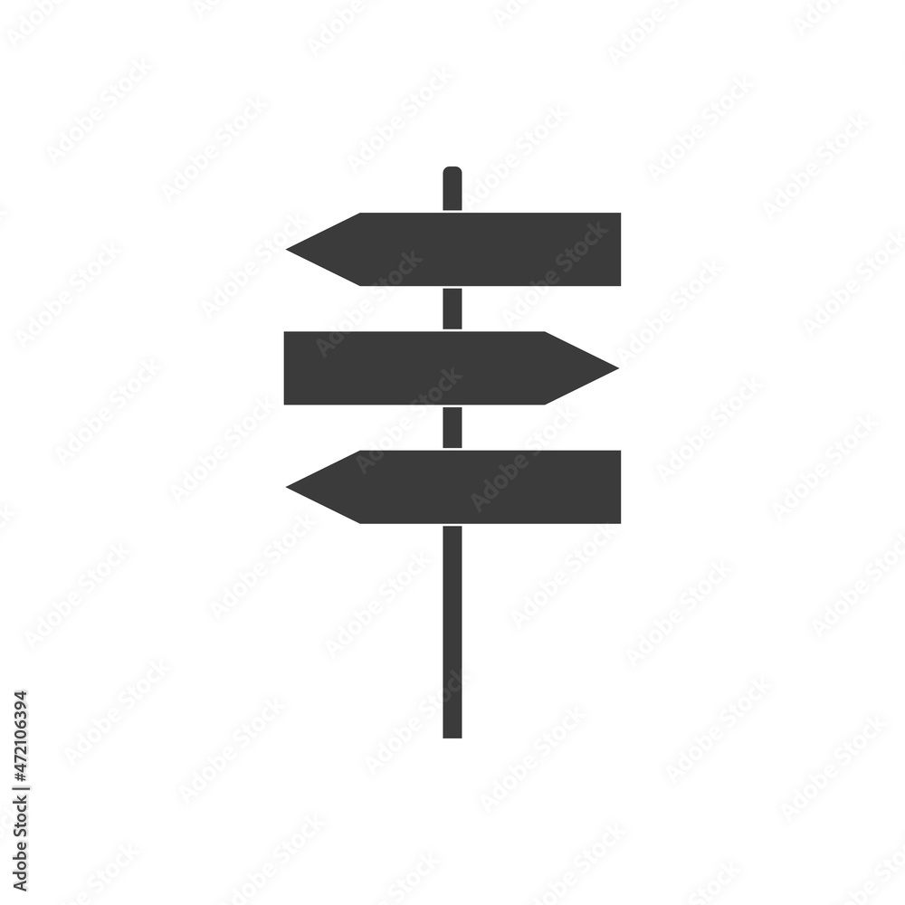 Vector signposts solated on white background. Vector illustration Vector signposts solated on white background. Vector illustration