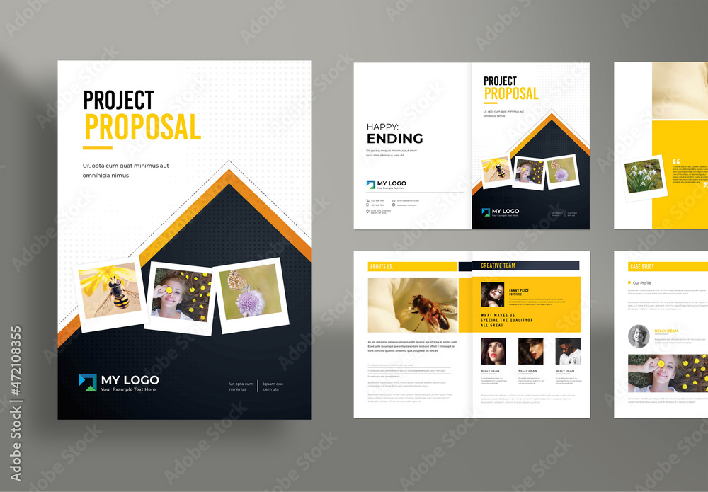 Flower Shop Project Proposal Stock Template Adobe Stock