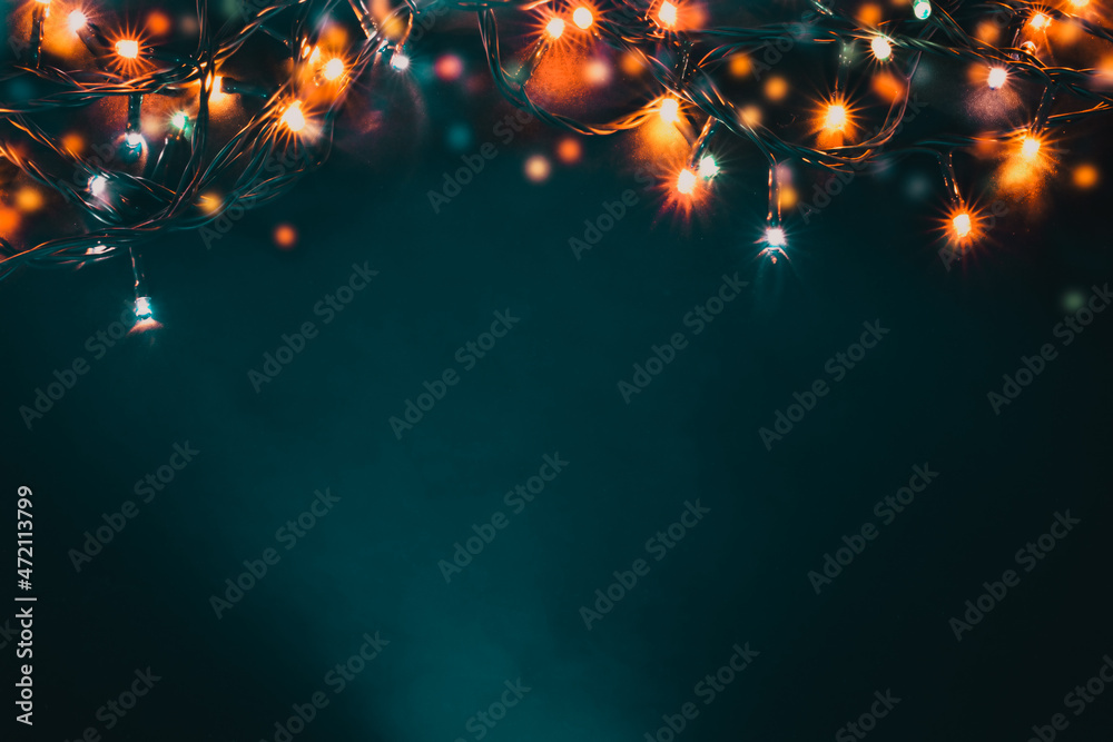 colorful christmas lights background