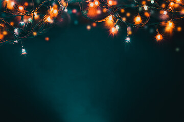 colorful christmas lights background