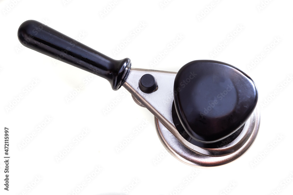Glass Jar and can lid closing machine for canning isolated on a white background Glass Jar and can lid closing machine for canning isolated on a white background