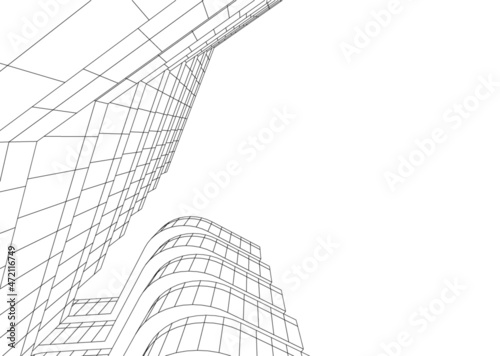 architecture digital 3d drawing