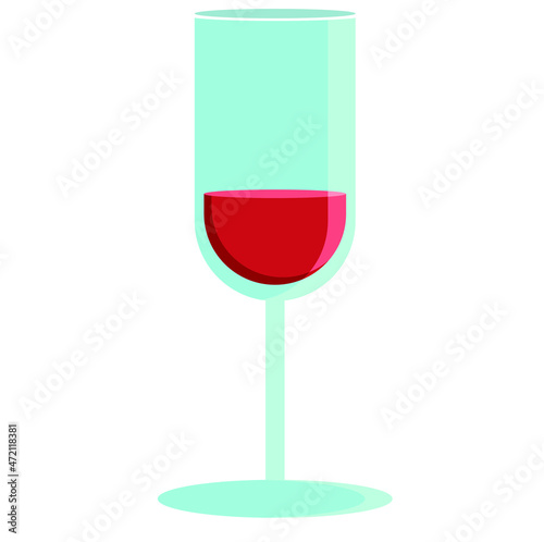 Vector transparente copa de vino