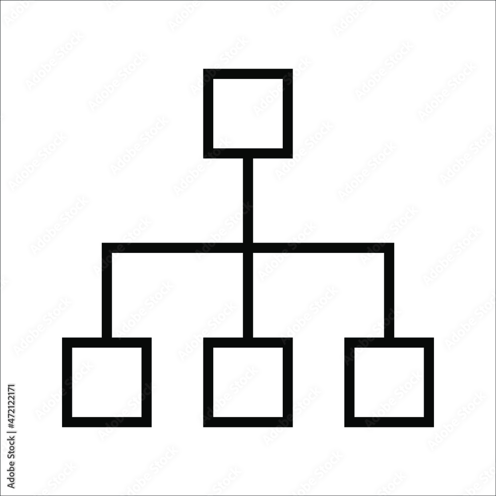 hierarchical outline, thin, flat, digital icons for web and mobile. on a white background. hierarchical outline, thin, flat, digital icons for web and mobile. on a white background.