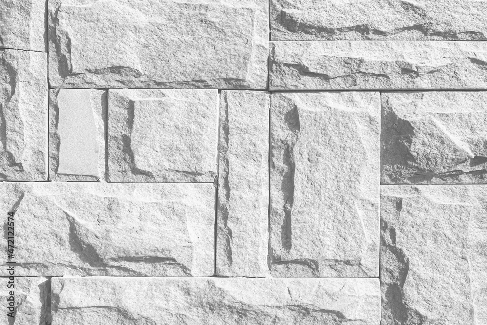 Modern white brick wall texture for seamless background