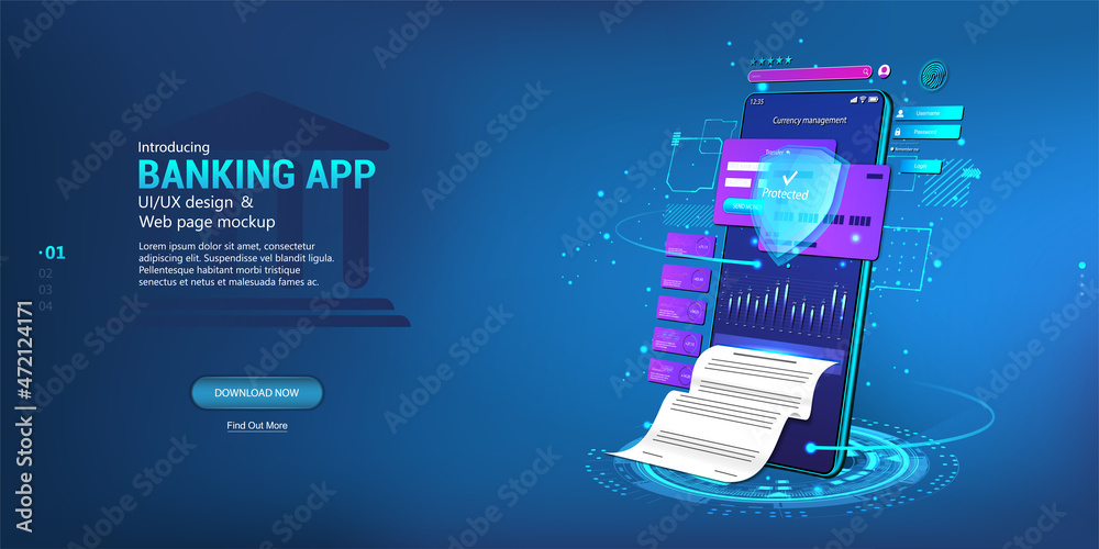 Online banking and wallet app with e-payment, documentation and ...