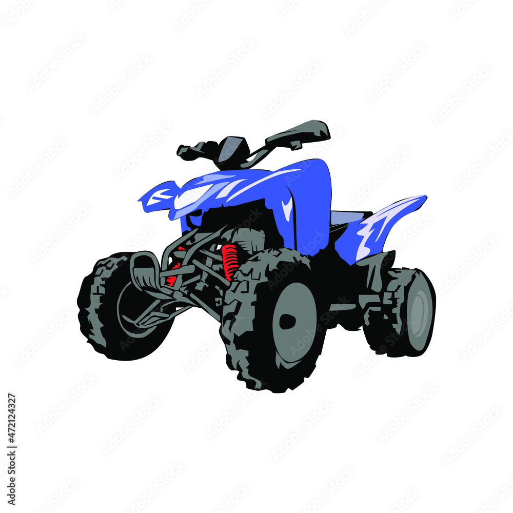 Illustration Vector Graphic of ATV motor Illustration Vector Graphic of ATV motor