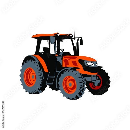 Illustration Vector Graphic of Tractor