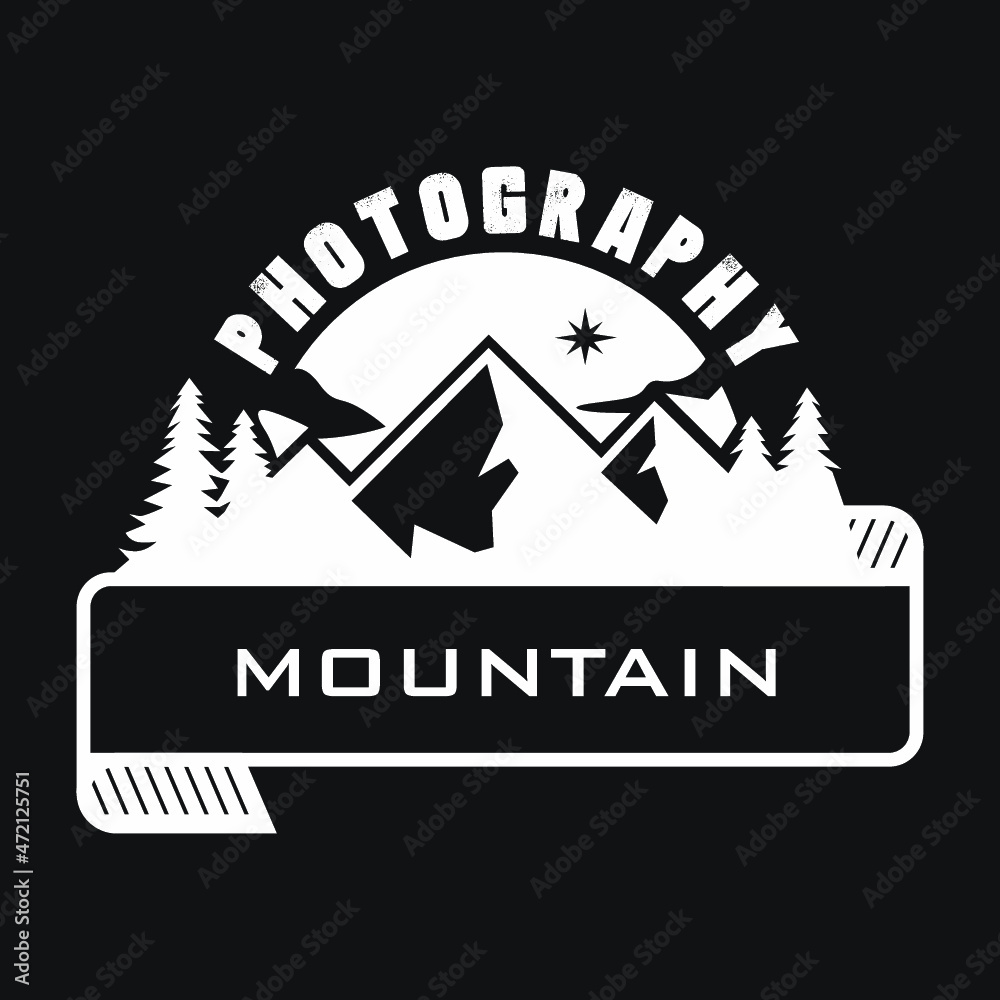 photography mountain logo