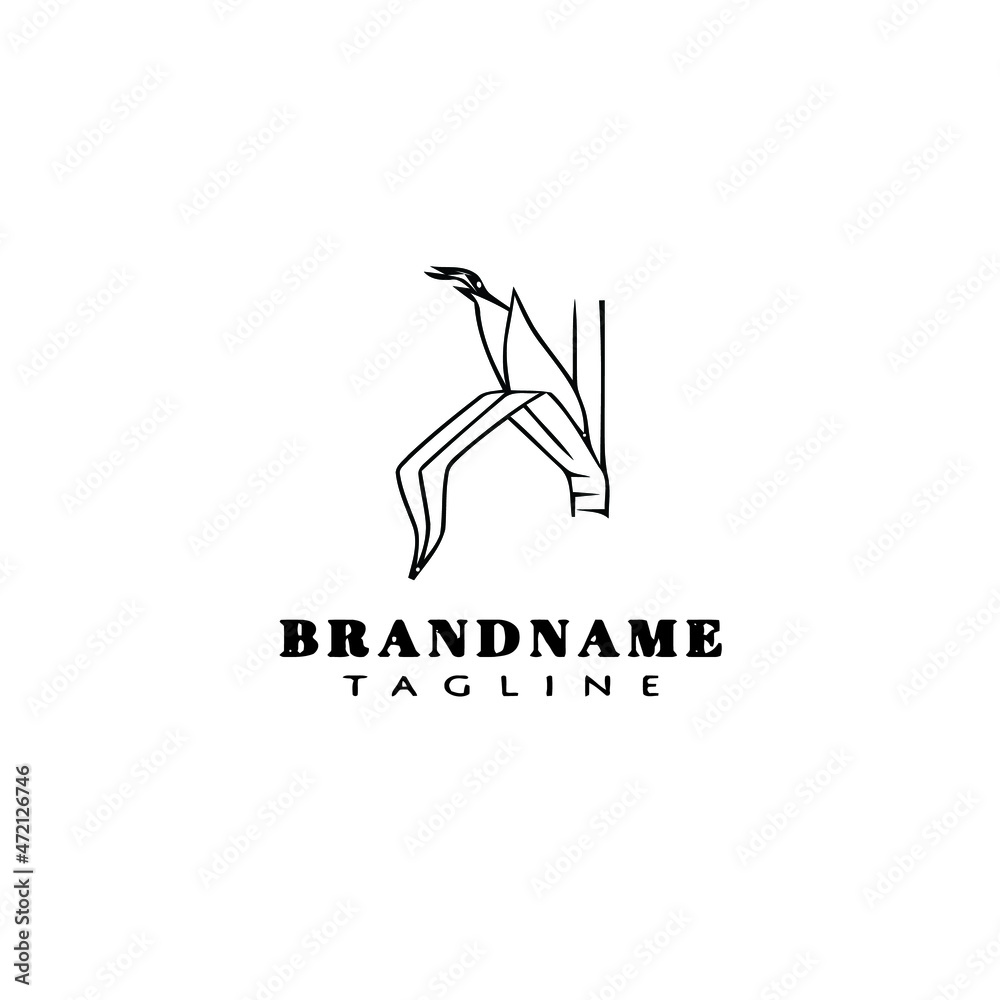 Naklejka premium corn logo cartoon icon flat template black isolated vector illustration