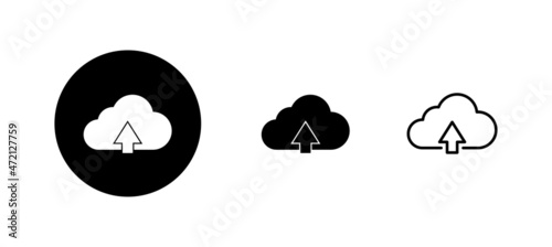 Cloud icons set. cloud sign and symbol