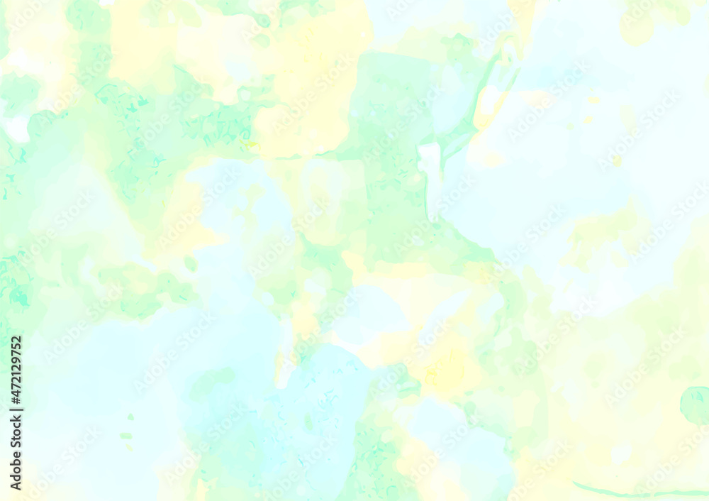 緑色の幻想的なキラキラ水彩テクスチャ背景

