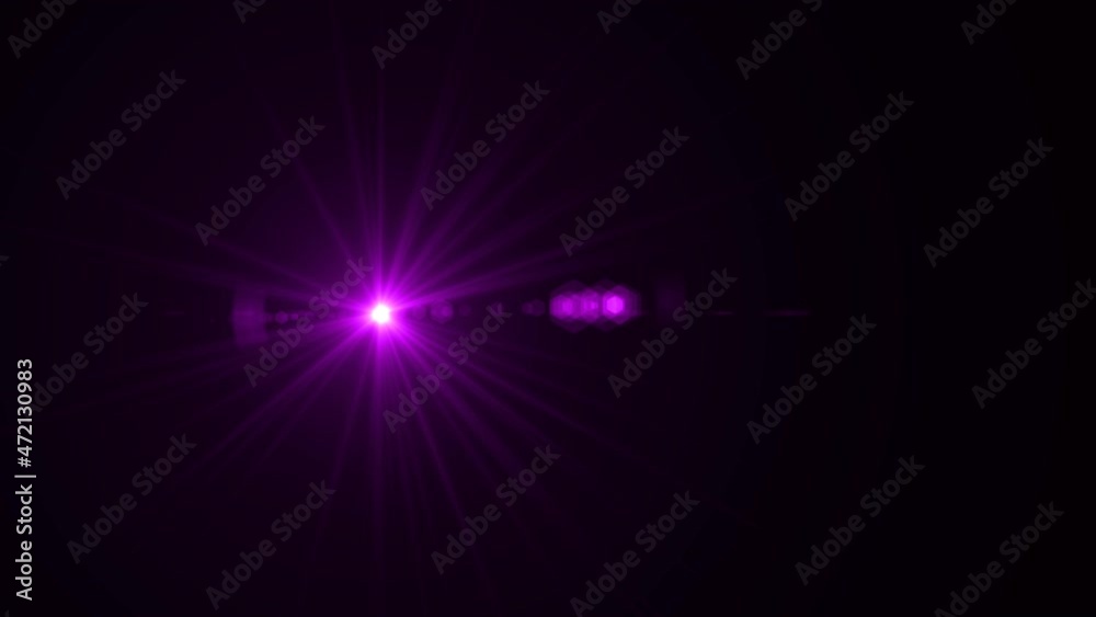 Len Flares animation loop Slow motion on black background Len Flares animation loop Slow motion on black background