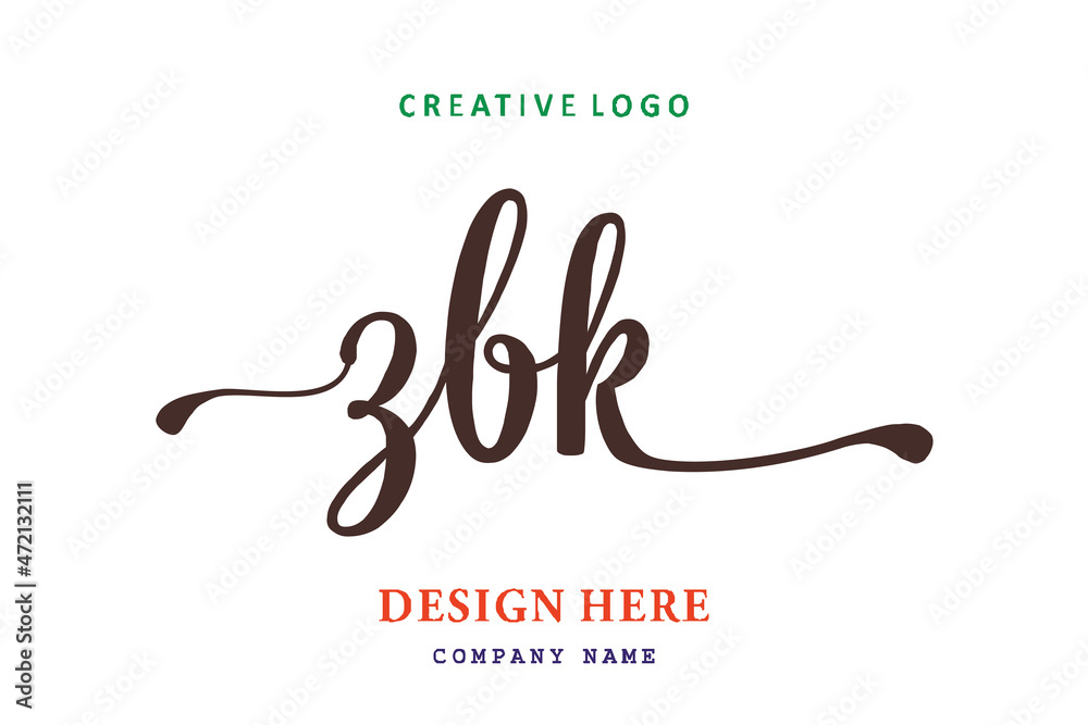 ZBK lettering logo is simple, easy to understand and authoritative ZBK lettering logo is simple, easy to understand and authoritative