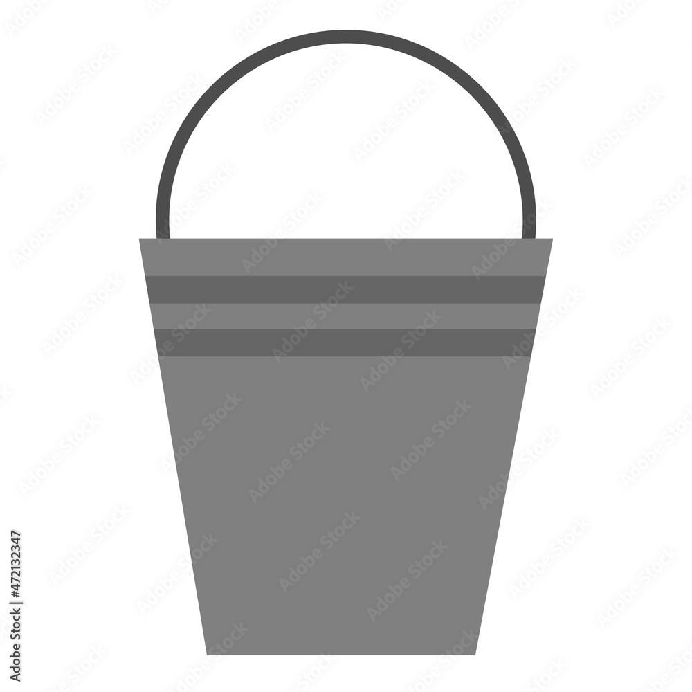 Metal bucket icon. Cartoon art. Hand drawn design. Environment concept. Save nature. Vector illustration. Stock image. Metal bucket icon. Cartoon art. Hand drawn design. Environment concept. Save nature. Vector illustration. Stock image.