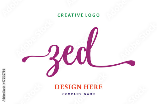 ZED lettering logo is simple, easy to understand and authoritative photo
