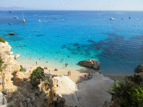 Fototapeta Naklejka Na Ścianę i Meble -  holiday in sardinia italy beach of cala goloritzè in the gulf of orosei