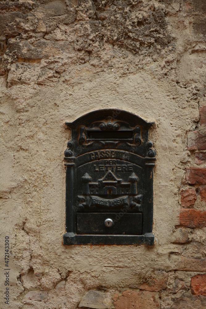 old mailbox on a wall