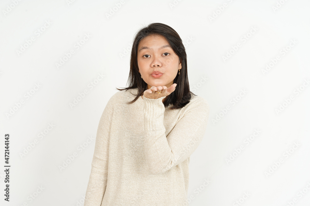 Yes Winning Gesture of Beautiful Asian Woman Isolated On White Background Yes Winning Gesture of Beautiful Asian Woman Isolated On White Background
