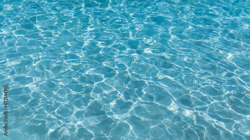Clear blue water surface texture