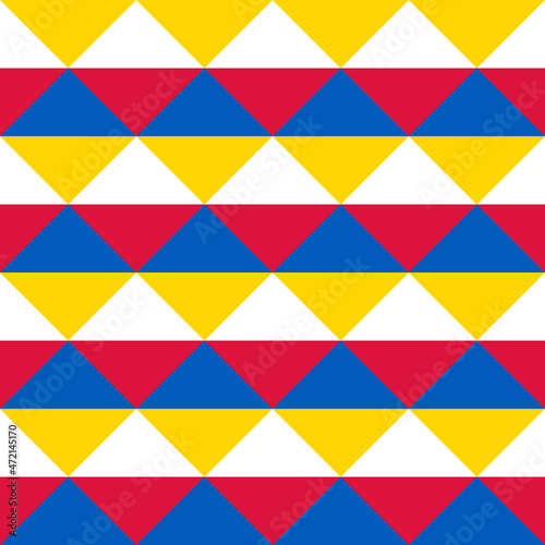 seamless pattern of poland and ukraine flags. vector illustration. print, book cover, wrapping paper, decoration, banner and etc