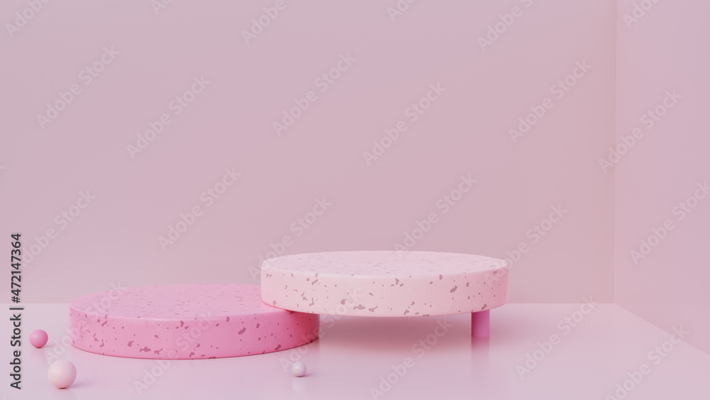 3d illustration rendering podium blank with marble texture 3d illustration rendering podium blank with marble texture