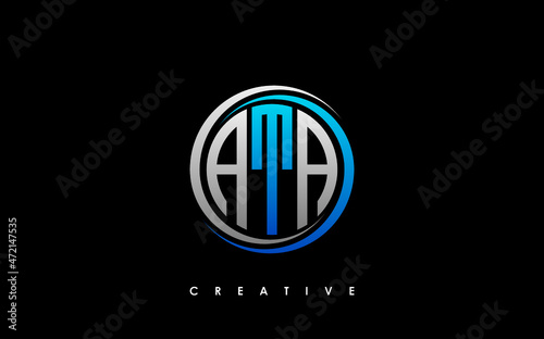 Принти на полотні ATA Letter Initial Logo Design Template Vector Illustration