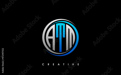 ATM Letter Initial Logo Design Template Vector Illustration
