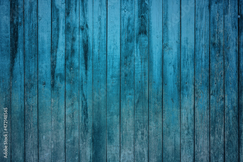 wooden wall  blue background