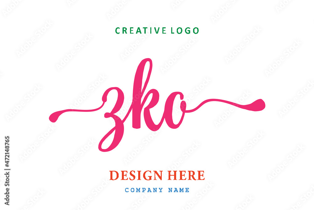 ZKO lettering logo is simple, easy to understand and authoritative