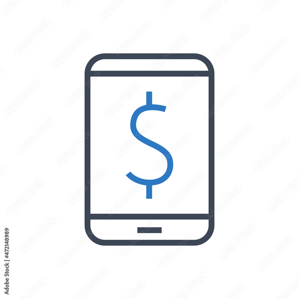 Mobile payment icon vector graphic Mobile payment icon vector graphic