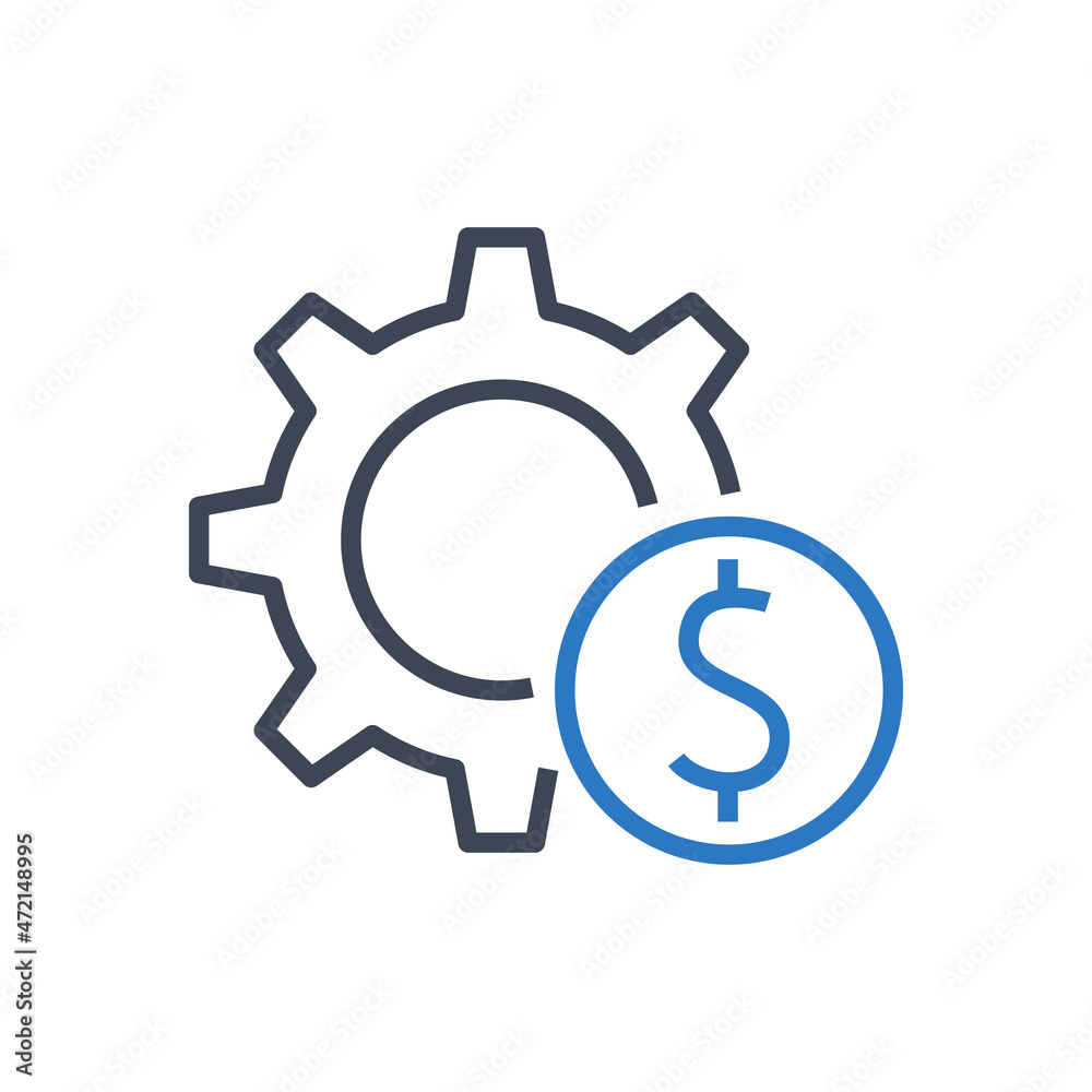 Finance management icon vector graphic Finance management icon vector graphic