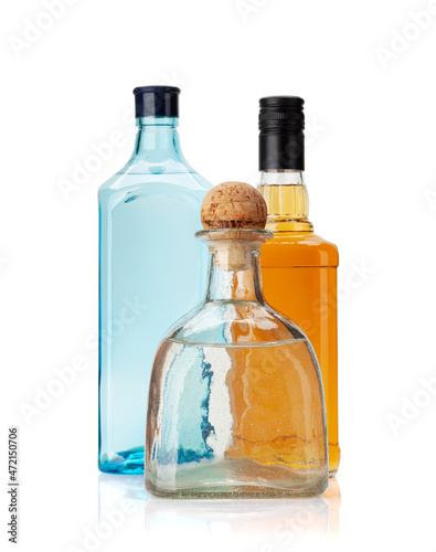 фотографія Various hard liquor bottles