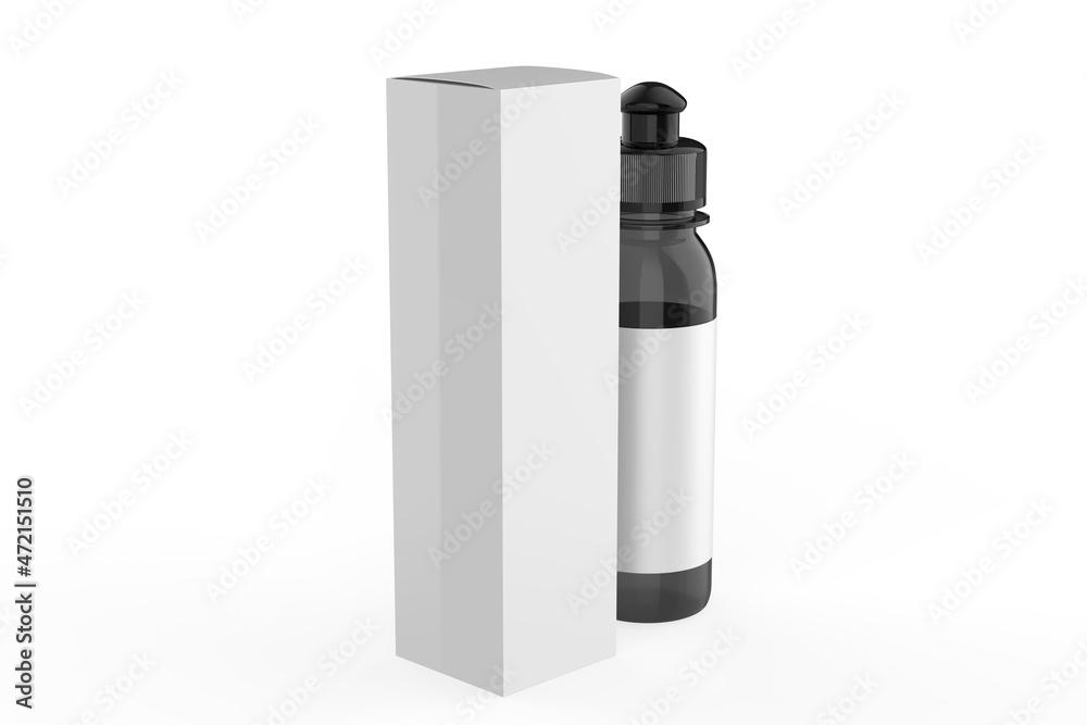 Plastic Bottle Mockup isolated on white background. 3d illustration Plastic Bottle Mockup isolated on white background. 3d illustration