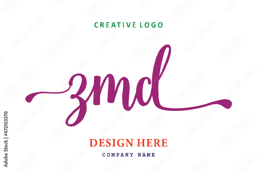 ZMDlettering logo is simple, easy to understand and authoritative