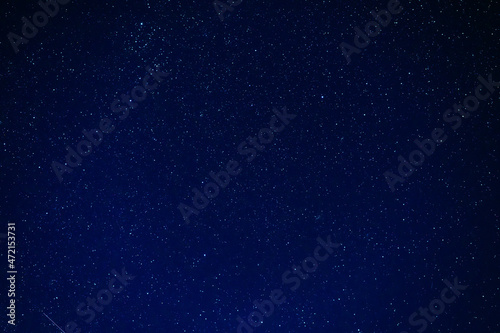 stars on the background of the night starry sky with the milky way. Blue background with galaxies, nebulae and the universe