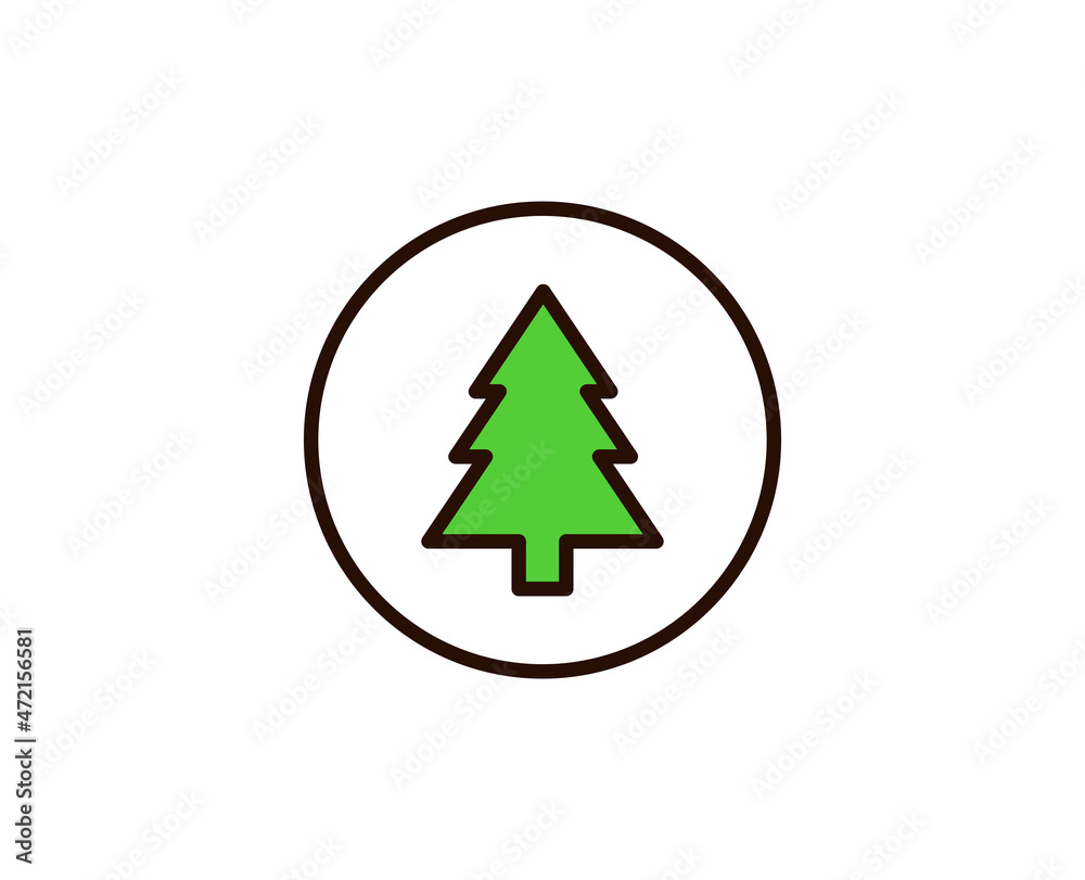 Christmas tree premium line icon. Simple high quality pictogram. Modern outline style icons. Stroke vector illustration on a white background. Christmas tree premium line icon. Simple high quality pictogram. Modern outline style icons. Stroke vector illustration on a white background.
