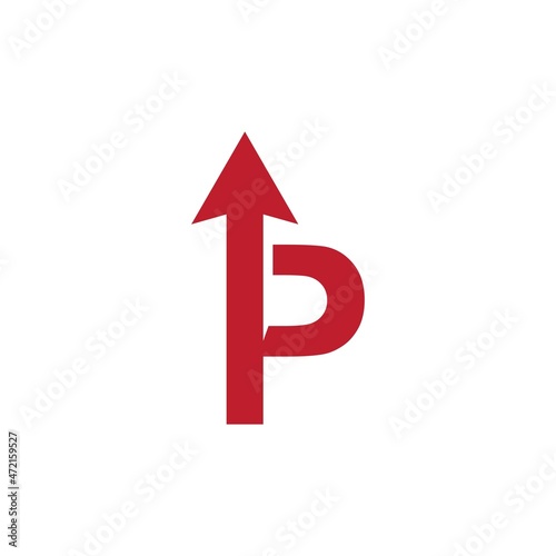 Arrow initial letter design