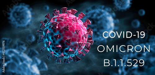 Coronavirus  variant omicron covid-19 photo