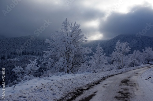 Le Bessat sous la neige