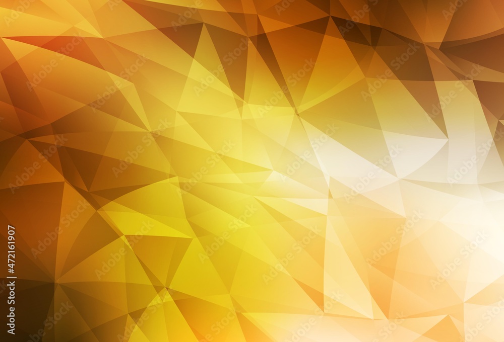Light Orange vector abstract mosaic pattern. Light Orange vector abstract mosaic pattern.