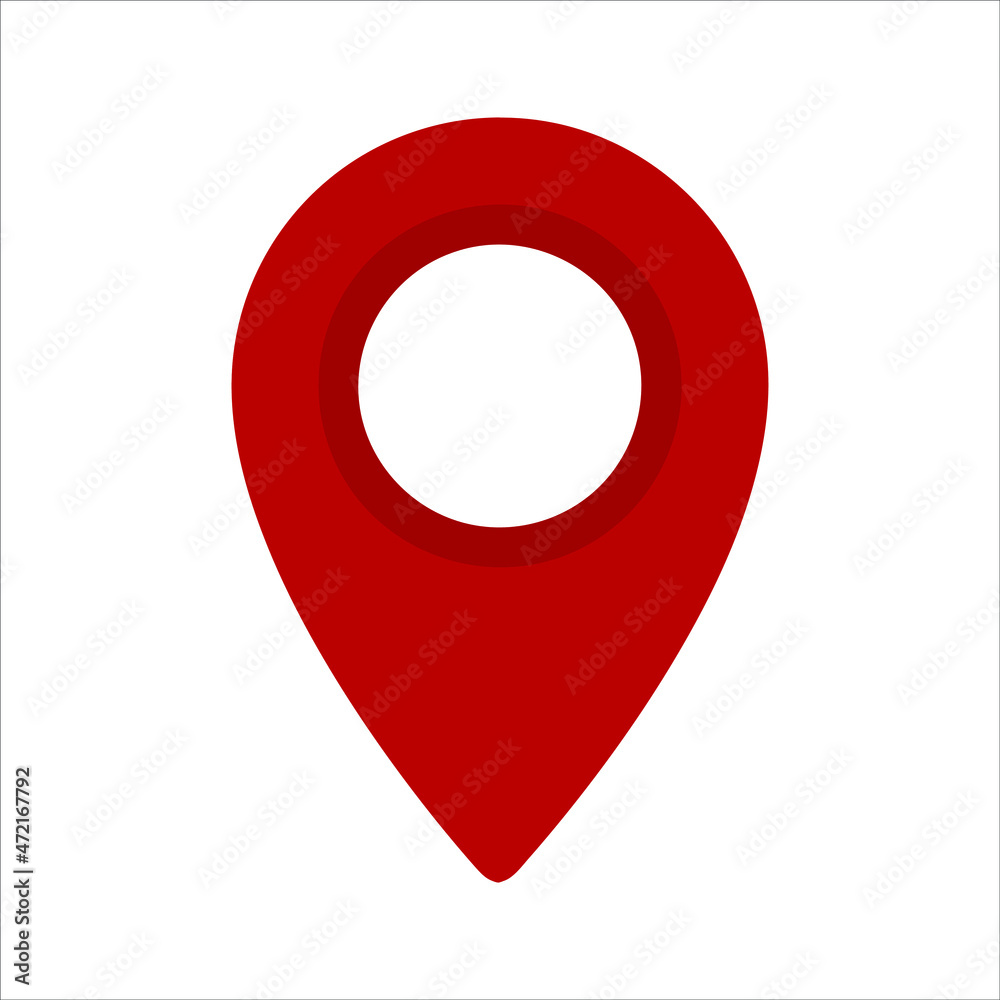 Location Pin Location Map Pin Pointer Symbol GPS Navigator Pin Checking Point Red Isolated Vector Location Pin Location Map Pin Pointer Symbol GPS Navigator Pin Checking Point Red Isolated Vector