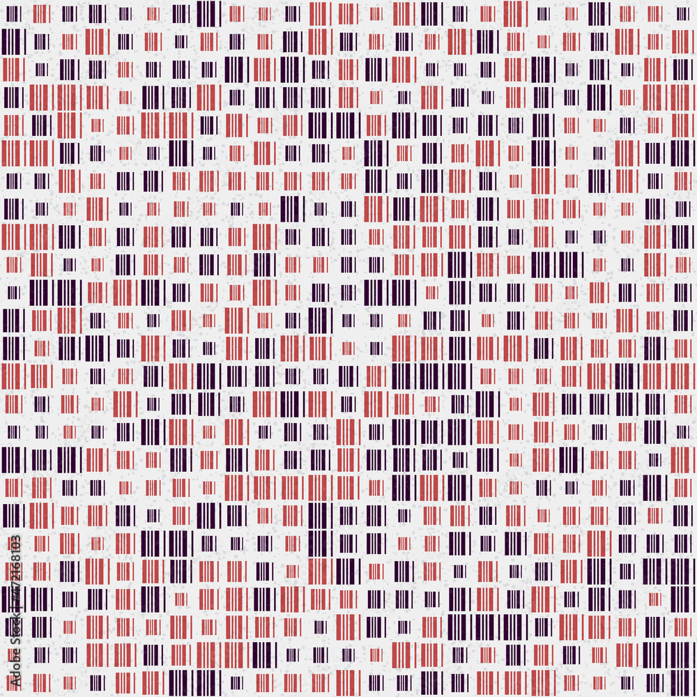 Fototapeta premium Abstract Geometric Pattern generative computational art illustration