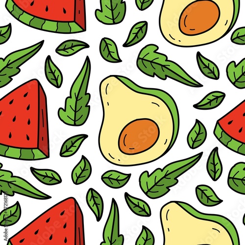 Fruit pattern designs illustration for clothing, wallpapers, backgrounds, posters, books, banners and more