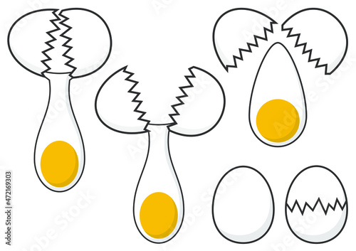 たまごのベクターイラスト素材集
