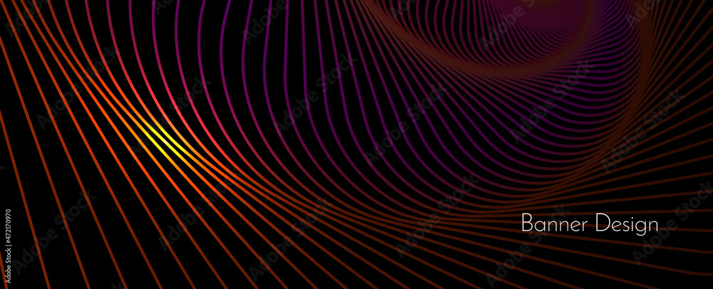 Abstract geometric color wavy design curvy lines pattern illustration banner Abstract geometric color wavy design curvy lines pattern illustration banner