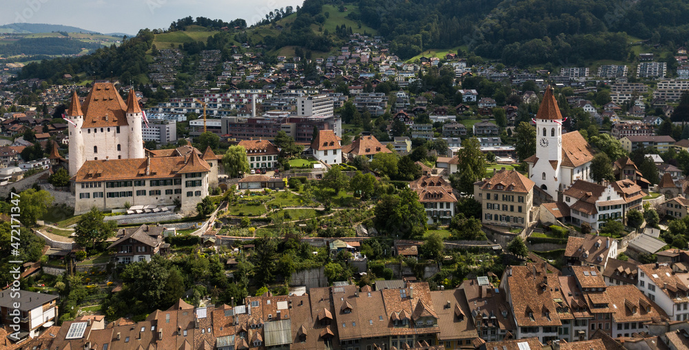 Aerial view of Thun, Switzerland