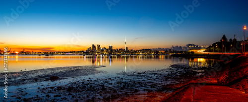 Amazing Auckland CityScape at Sunrise