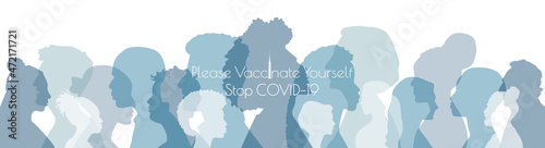 Please Vaccinate Yourself, stop COVID-19 banner.