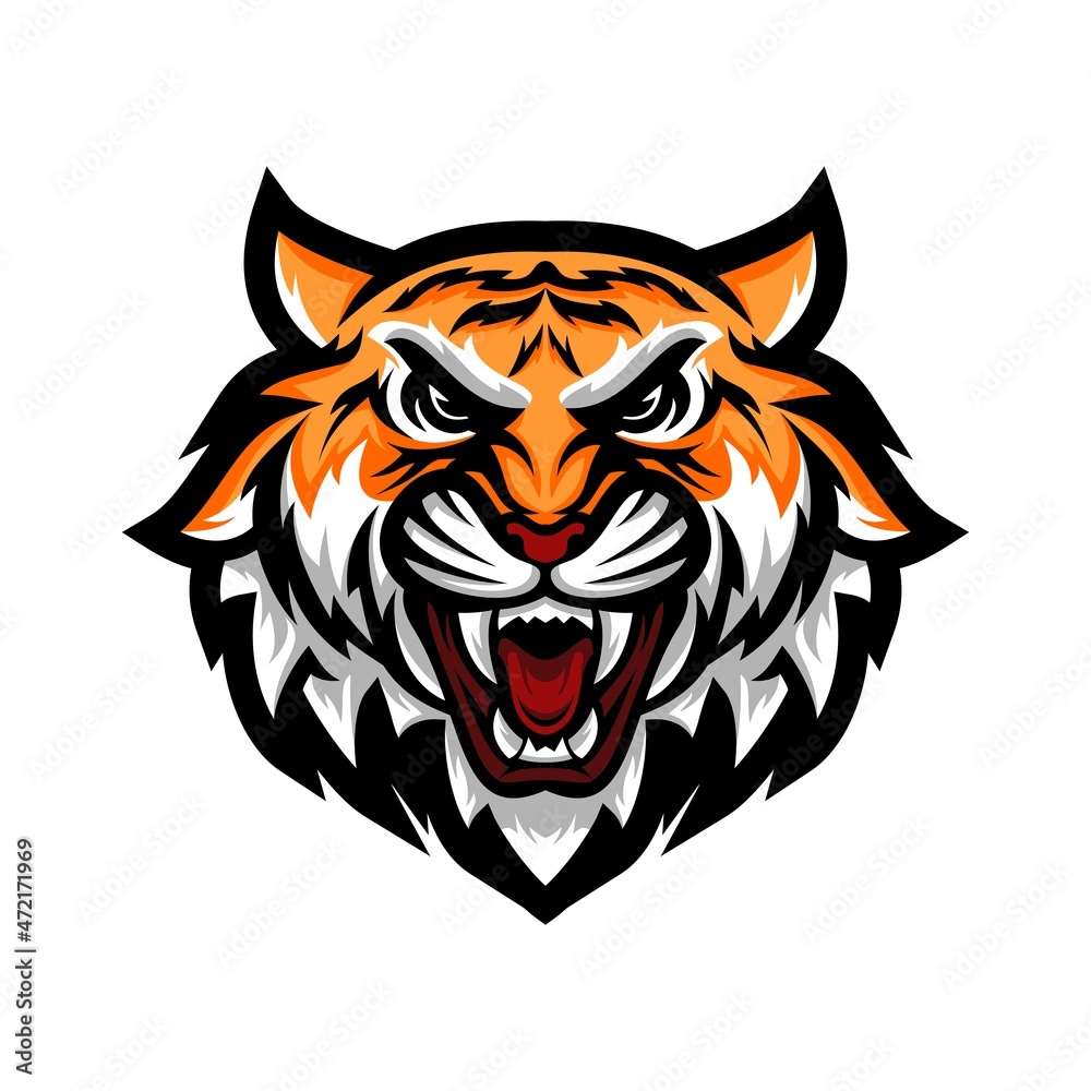 tiger head logo tiger head logo